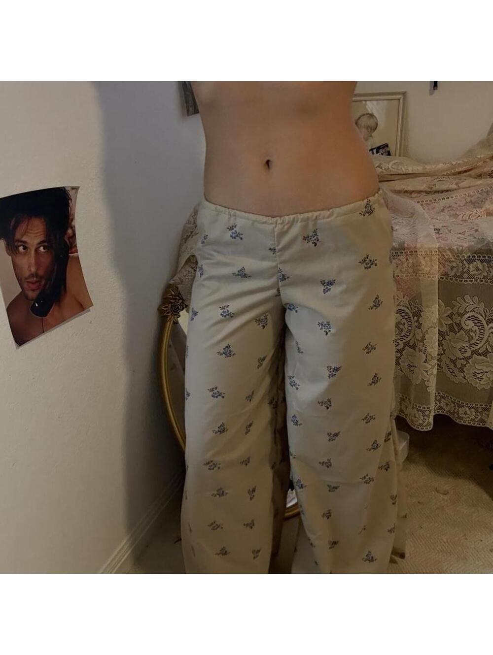 Unbranded Women's Cream and Tan Trousers